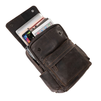 Leather Vintage Backpack Scott - Unisex - Greenwood Leather