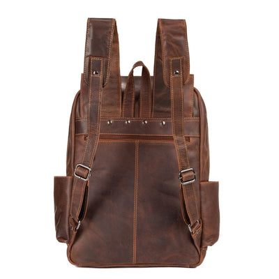 Leather Vintage Backpack Scott - Unisex - Greenwood Leather