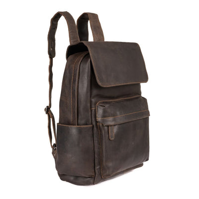 Leather Vintage Backpack Scott - Unisex - Greenwood Leather