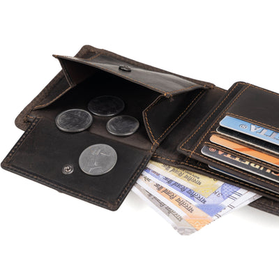 Leather Wallet Brown - Greenwood Leather