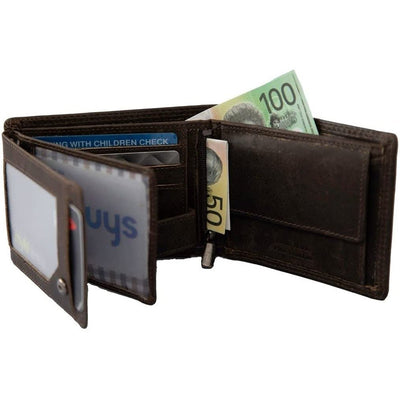 Leather Wallet Judd - Brown - Greenwood Leather