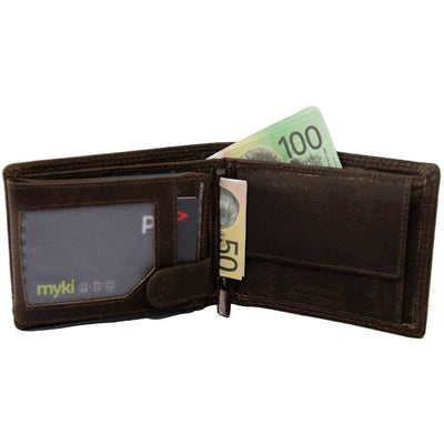 Leather Wallet Judd - Brown - Leather Greenwood Bag | The Greenwood Leather Online Shop Australia