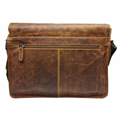 Leather Shoulder Bag - Martin Camel - Greenwood Leather
