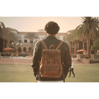 MIDLAND LEATHER BACKPACK - Unisex - Greenwood Leather
