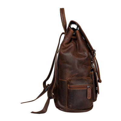 MIDLAND LEATHER BACKPACK - Unisex - Greenwood Leather