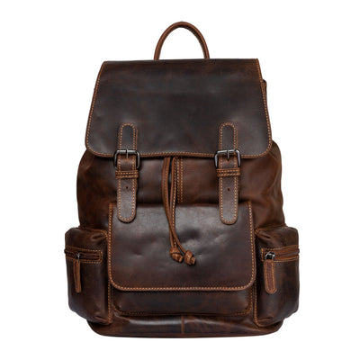 MIDLAND LEATHER BACKPACK - Unisex - Greenwood Leather