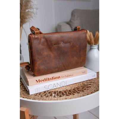Women's Cross Body Bag - Sandel - Greenwood Leather