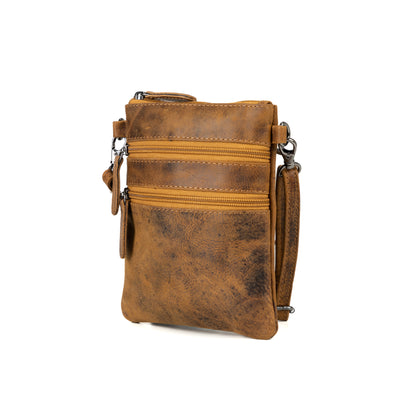 Leather Sling Bag Kempsey - Camel - Leather Greenwood Bag | The Greenwood Leather Online Shop Australia