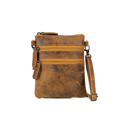 Leather Sling Bag Kempsey - Camel - Leather Greenwood Bag | The Greenwood Leather Online Shop Australia