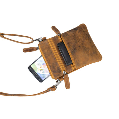 Leather Sling Bag Kempsey - Camel - Leather Greenwood Bag | The Greenwood Leather Online Shop Australia