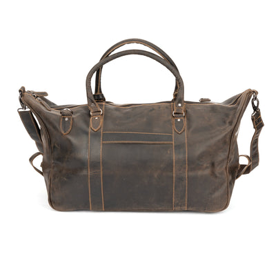 The Weekender Duffle Bag - Brown - Greenwood Leather
