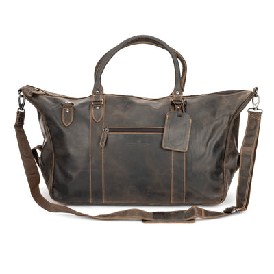 The Weekender Duffle Bag - Brown - Greenwood Leather