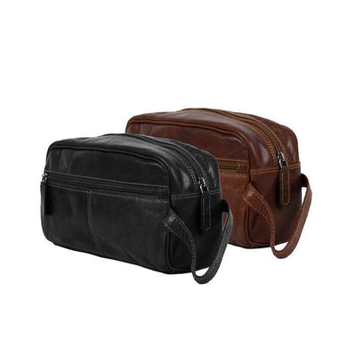 Leather Toiletry Bag Sandel - Geelong - Greenwood Leather
