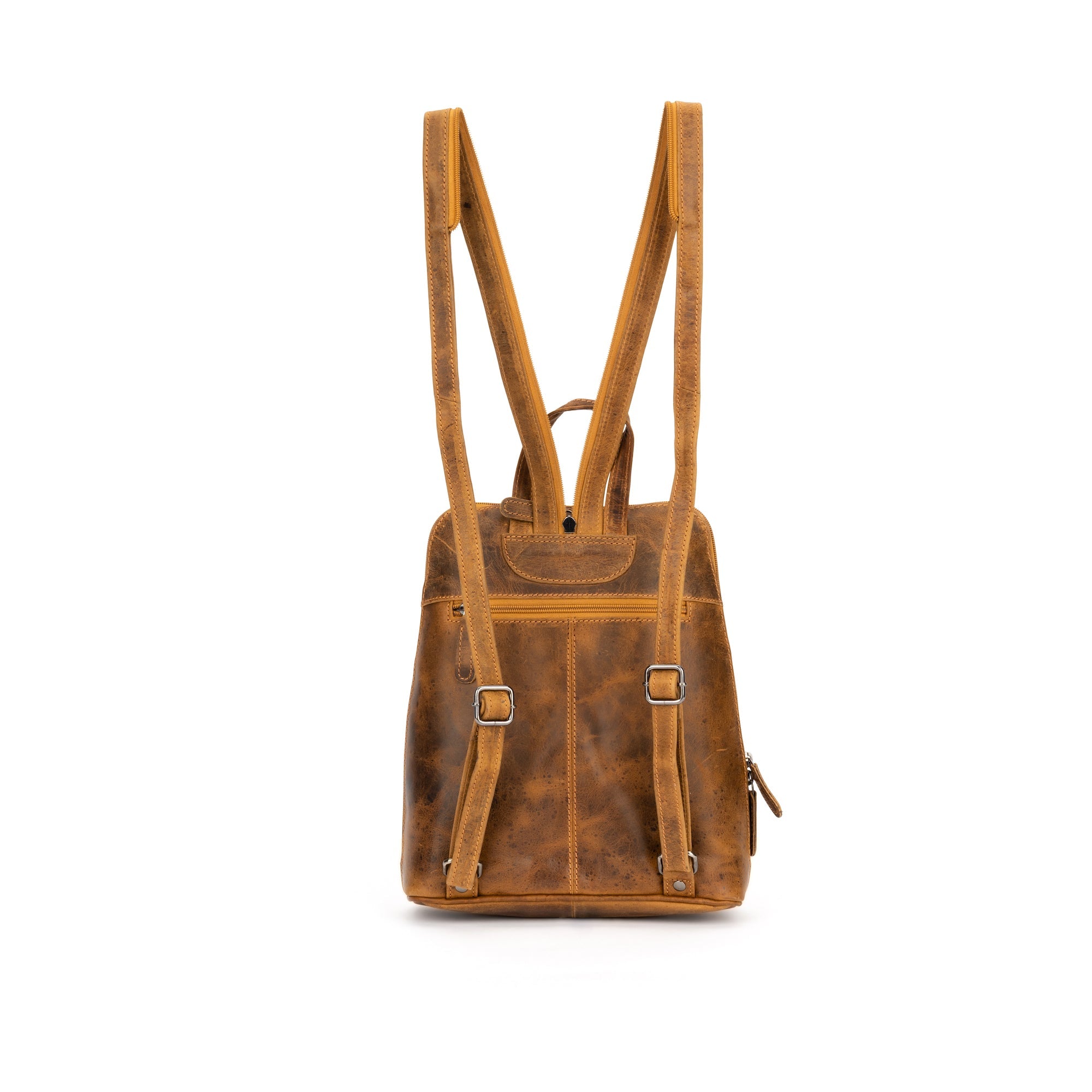 Womens Leather Backpack Sunbury - Camel - Greenwood Leather