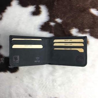 RFID Leather Wallet - Greenwood Leather