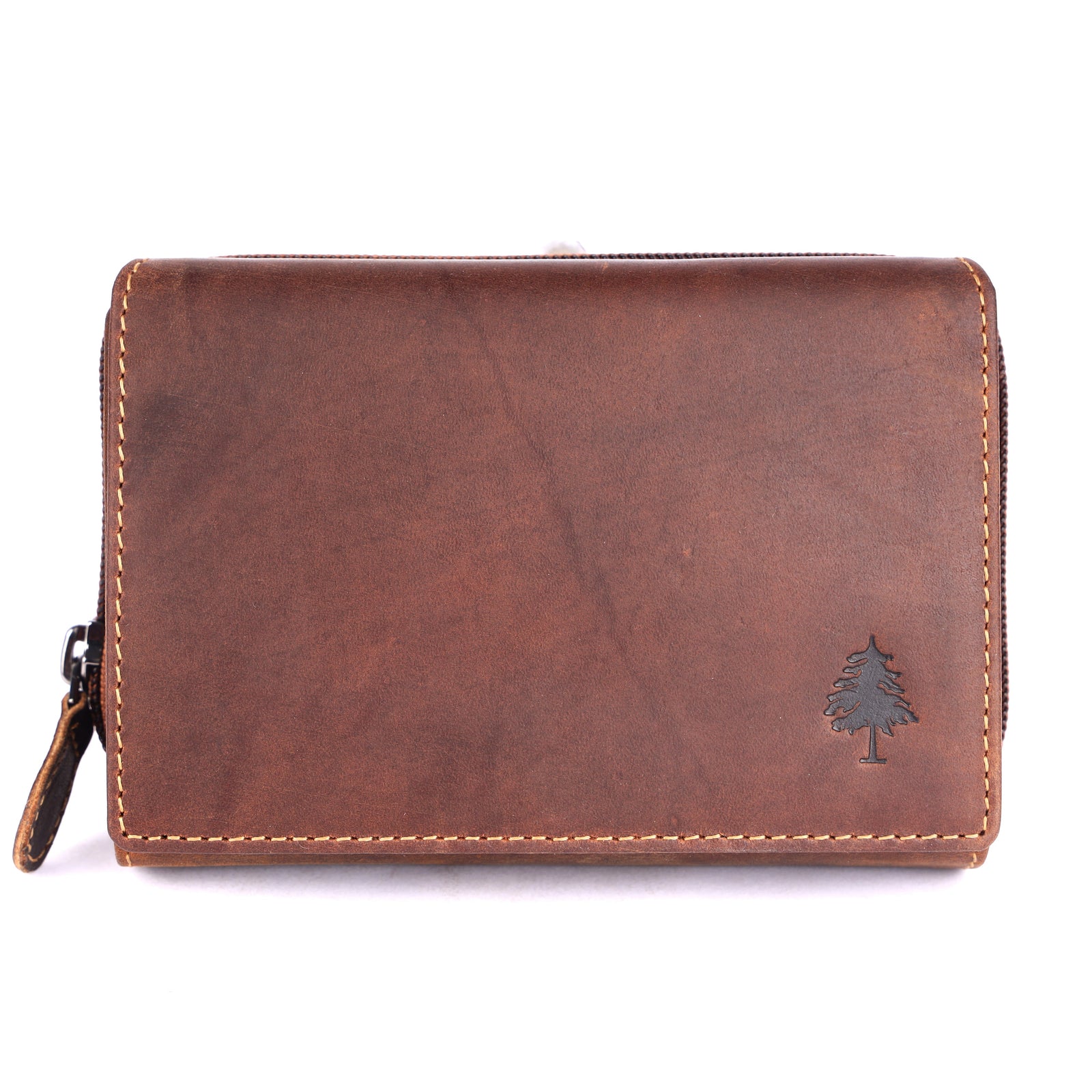 Greenwood Leather Lincoln Zip Around Organiser Wallet - Greenwood Leather