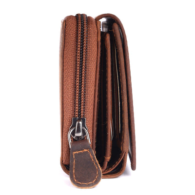 Greenwood Leather Lincoln Zip Around Organiser Wallet - Greenwood Leather