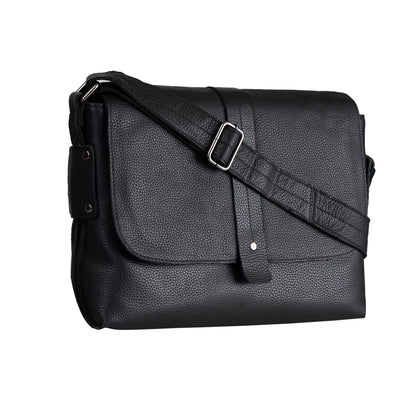 Vintage Messenger Christoph - Black - Unisex - Leather Greenwood Bag | The Greenwood Leather Online Shop Australia