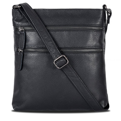 Leather Crossbody Purse - Black - Leather Greenwood Bag | The Greenwood Leather Online Shop Australia