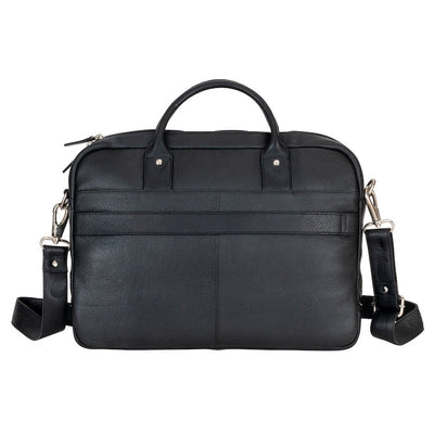 Leather Laptop Bag “Regent”  – Full-Grain Leather Briefcase (16")