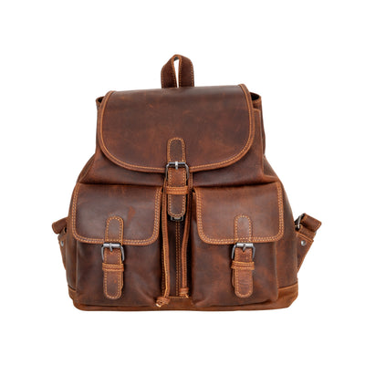 The Trailblazer Backpack - Greenwood Leather