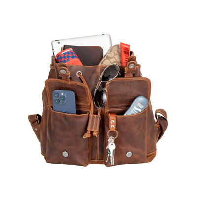 The Trailblazer Backpack - Greenwood Leather
