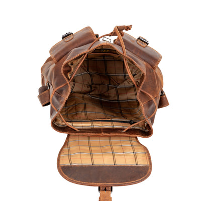 The Trailblazer Backpack - Greenwood Leather