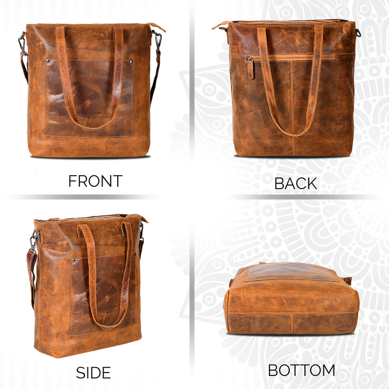 Classic Leather Tote Bag Bunbury Camel - Leather Greenwood Bag | The Greenwood Leather Online Shop Australia