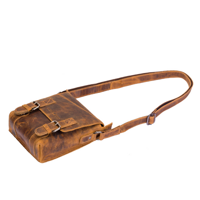 Leather Shoulder Bag Dubbo - Camel - Leather Greenwood Bag | The Greenwood Leather Online Shop Australia