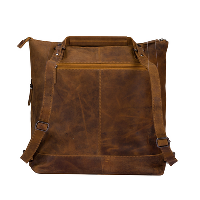Leather Backpack Crossover Paris Large - Camel - Leather Greenwood Bag | The Greenwood Leather Online Shop Australia