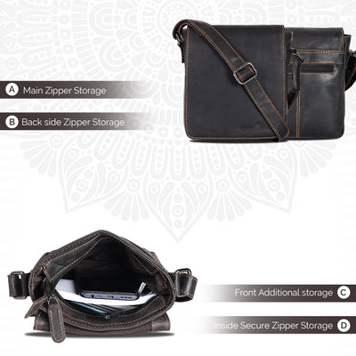 Leather Shoulder Bag Luna - Brown - Leather Greenwood Bag | The Greenwood Leather Online Shop Australia