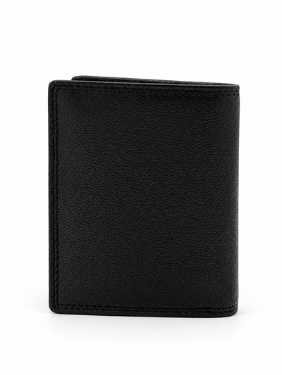 RFID Leather Wallet Melton - Black