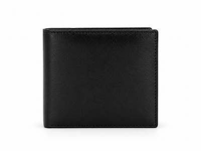 Mason RFID Leather Wallet with Coin Pocket – Black