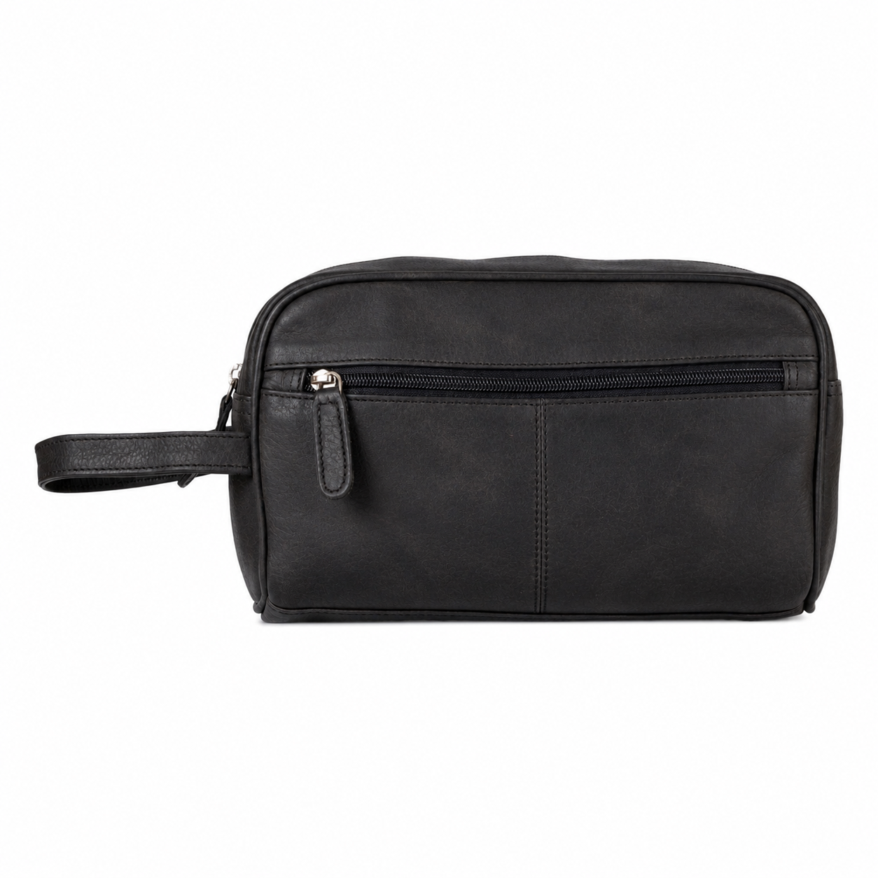 Leather Toiletry Bag Black - Geelong