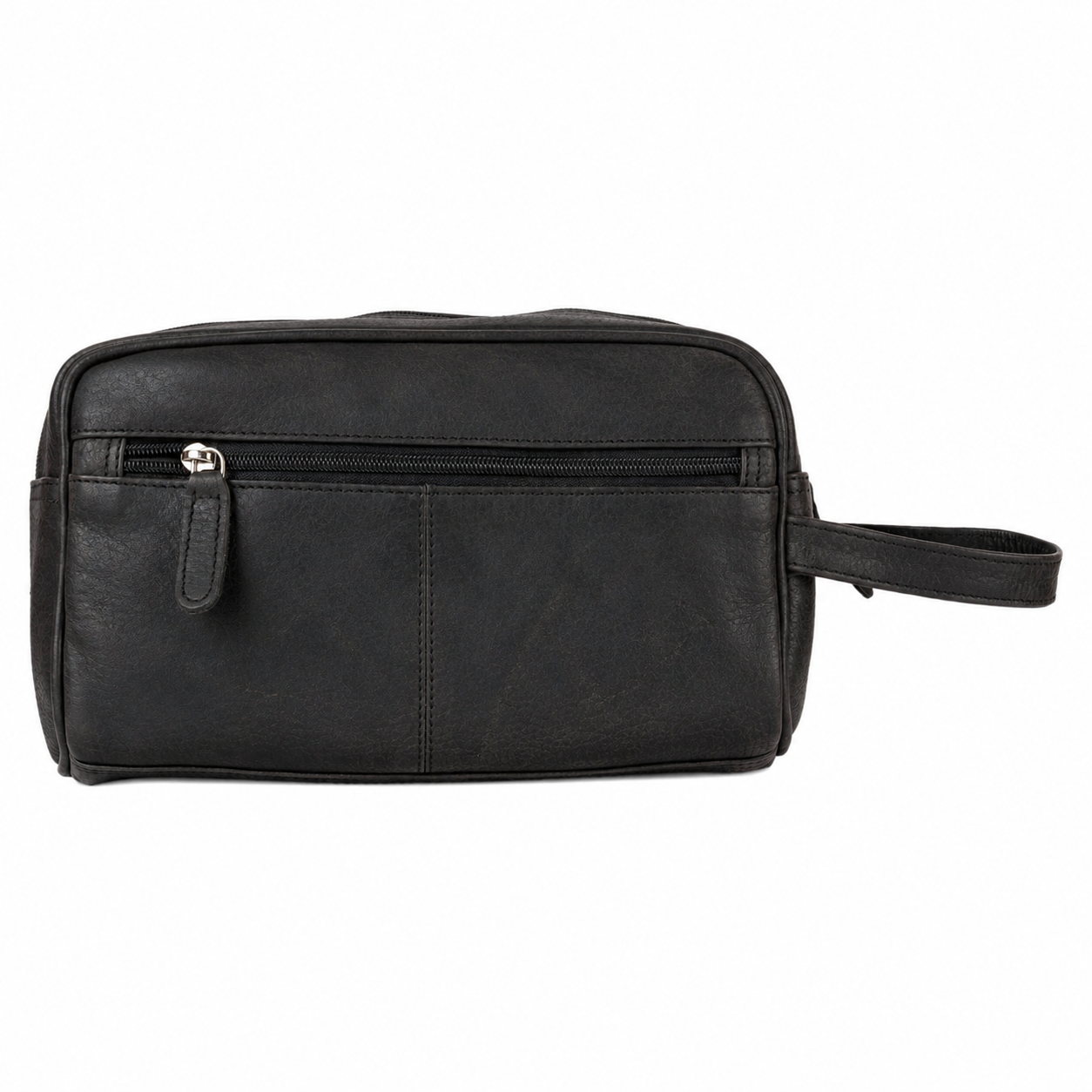 Leather Toiletry Bag Black - Geelong
