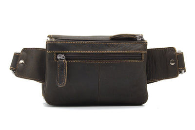 Leather Women Waist Pack Jax - Brown