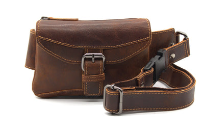 Leather Women Waist Pack Jax - Sandel