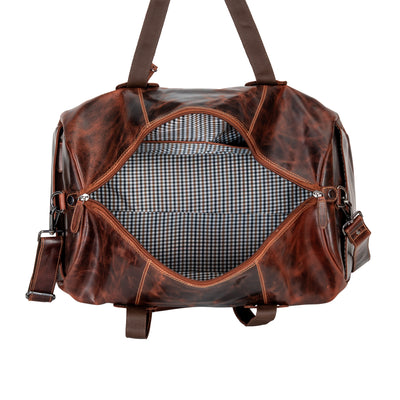 Leather Overnight Duffle Bag Munich - Sandel - Greenwood Leather