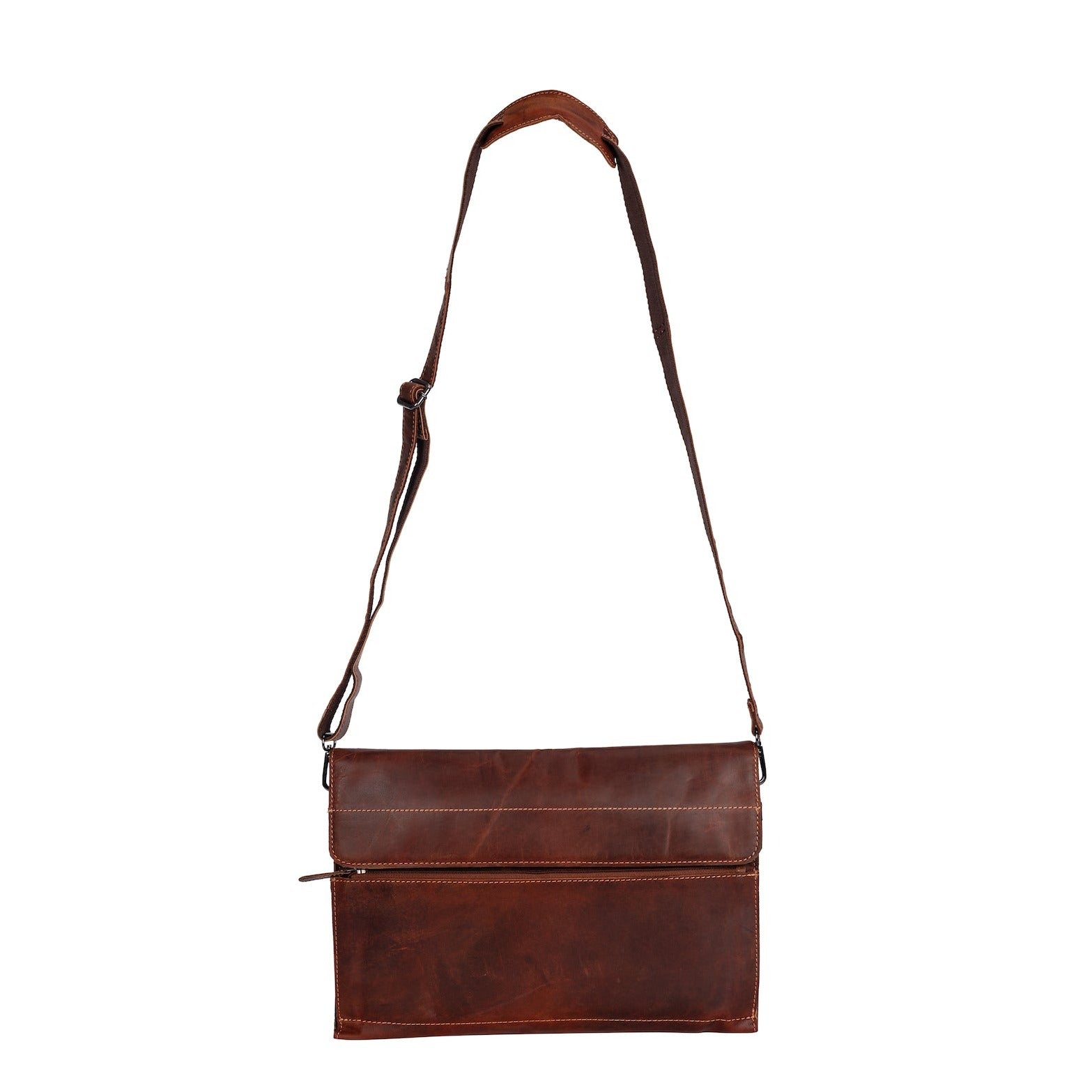 LEATHER LAPTOP SLEEVE WITH STRAP - Maverick - Leather Greenwood Bag | The Greenwood Leather Online Shop Australia