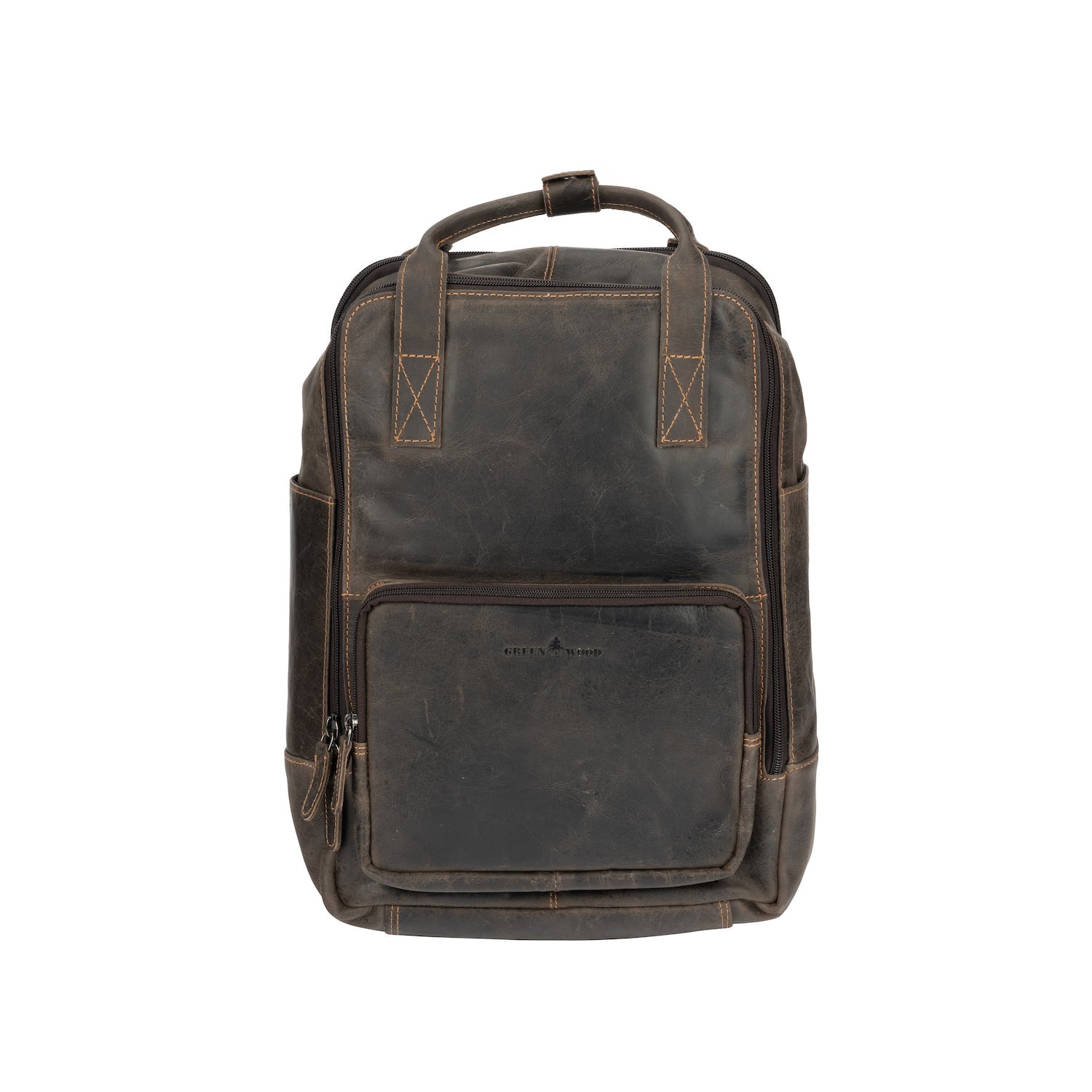 Leather Backpack Mackay - Black - Leather Greenwood Bag | The Greenwood Leather Online Shop Australia