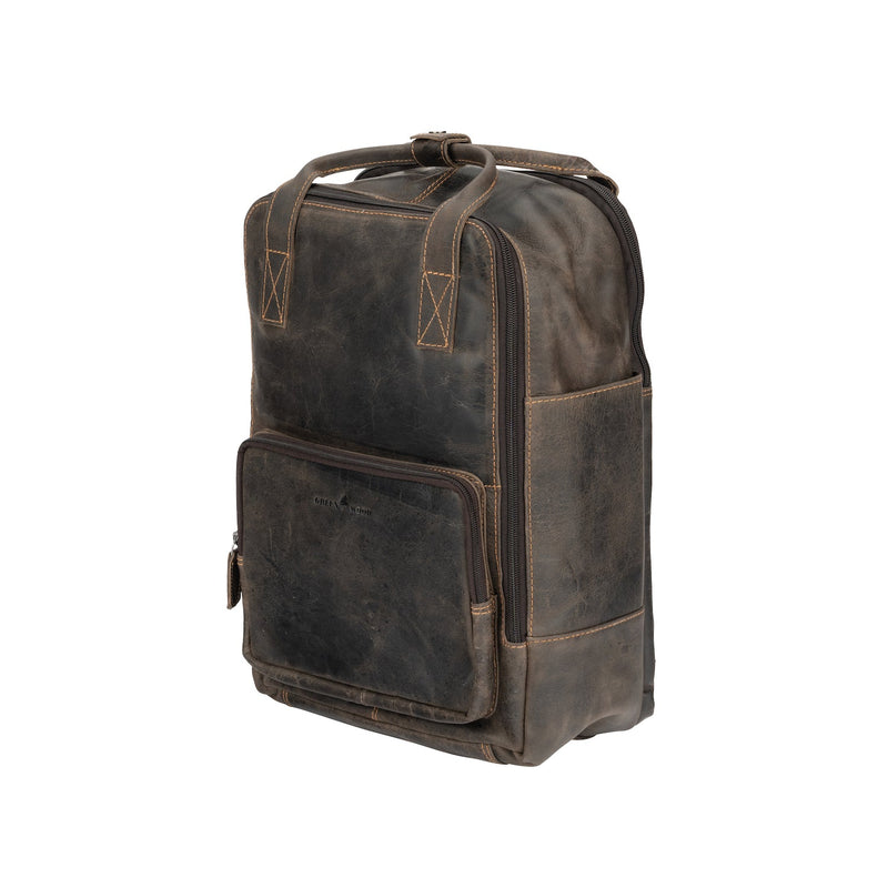 Leather Backpack Mackay - Black - Leather Greenwood Bag | The Greenwood Leather Online Shop Australia