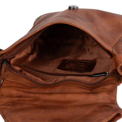Leather Small Cross Body/sling bag Coruna - Cognac - Leather Greenwood Bag | The Greenwood Leather Online Shop Australia