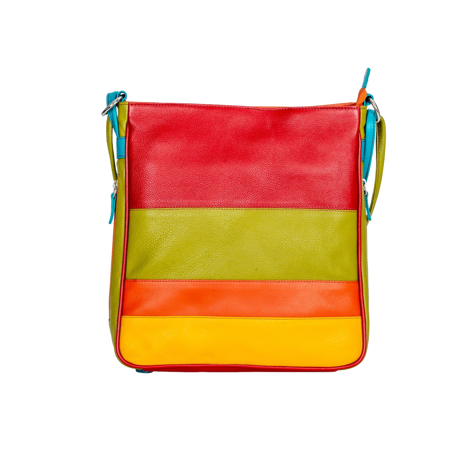 Leather Multicolor Backpack Mae - RED - Leather Greenwood Bag | The Greenwood Leather Online Shop Australia