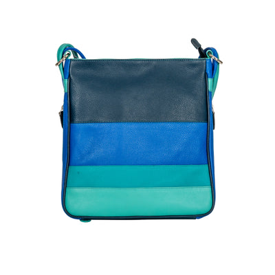 Leather Multicolor Backpack Mae - Blue - Leather Greenwood Bag | The Greenwood Leather Online Shop Australia