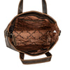 MINI CROSSBODY TOTE BAG PANAMA - Brown - Leather Greenwood Bag | The Greenwood Leather Online Shop Australia