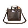 MINI CROSSBODY TOTE BAG PANAMA - Brown - Leather Greenwood Bag | The Greenwood Leather Online Shop Australia