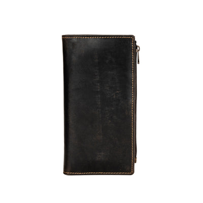 Greenwood “Elora” Long Leather Purse – Brown