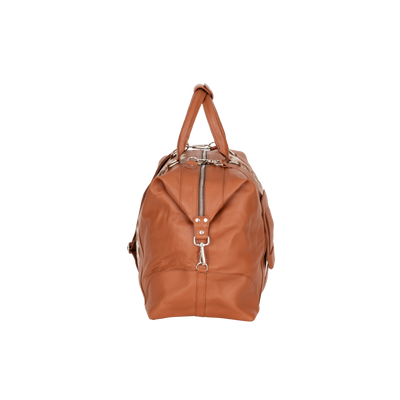 Outback Hair-On Duffle – Tan Leather & Cowhide Travel Bag