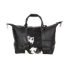 Sable Hair-On Duffle – Black Leather & Cowhide Weekender