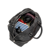 Sable Hair-On Duffle – Black Leather & Cowhide Weekender
